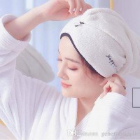 Quickly Dry Hair Wrapped Towels